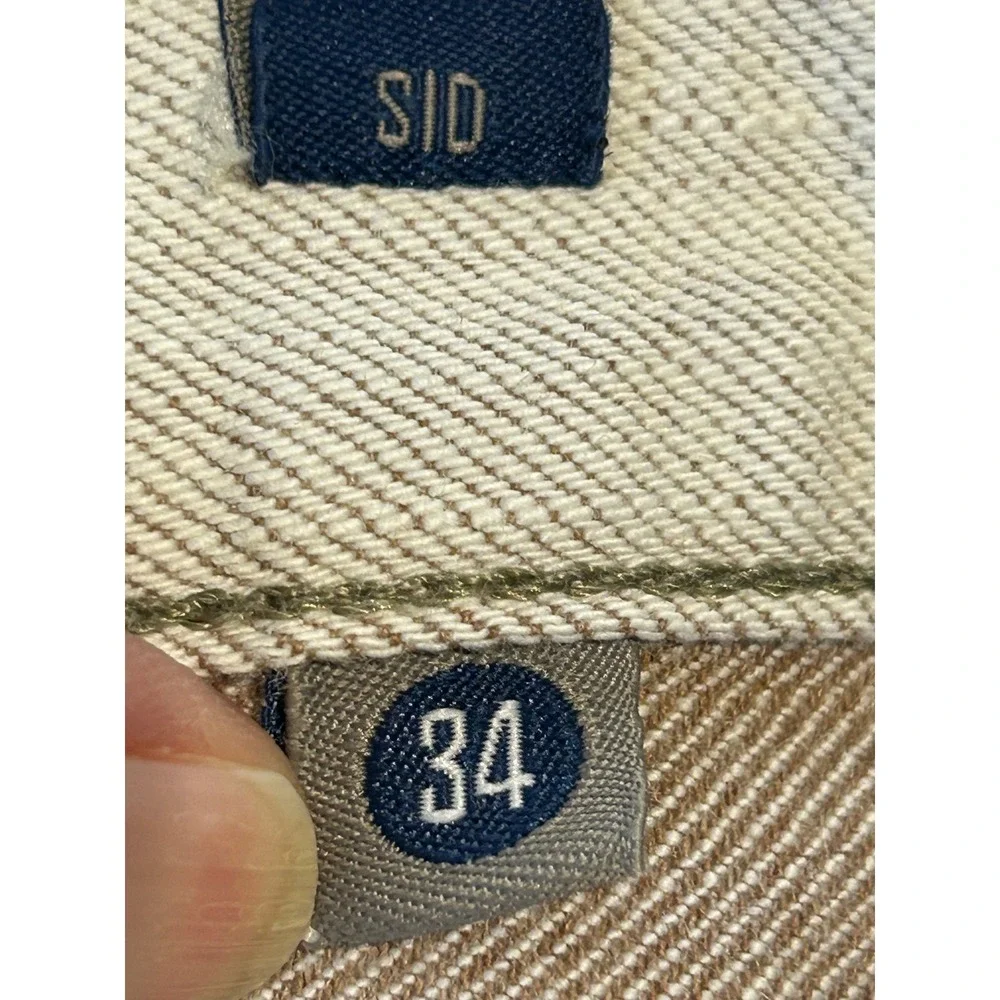 Citizens of Humanity Sid Straight Leg Jeans oatmeal Beige Mens 34 Made in USA